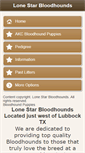 Mobile Screenshot of lonestarbloodhounds.com